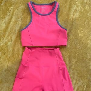 Pink workout set
